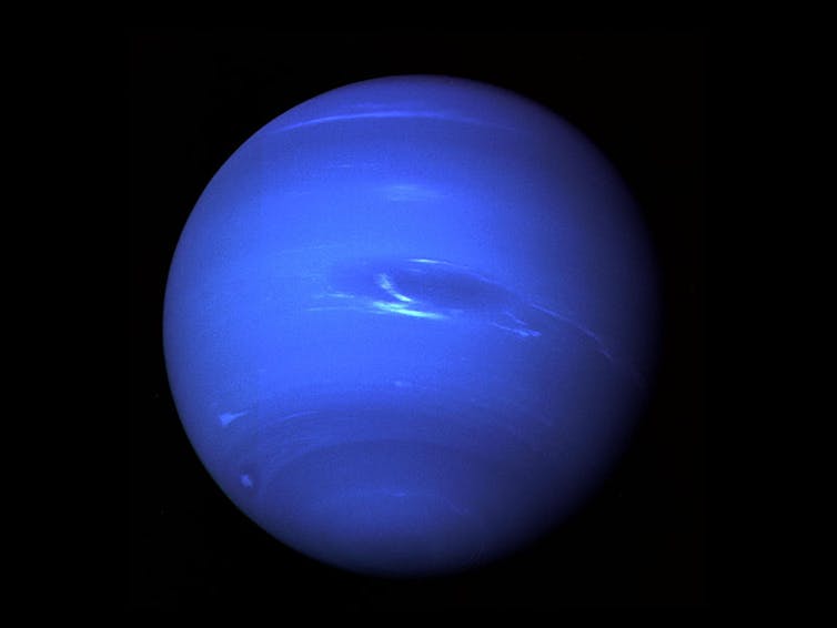 Voyager 2, the only spacecraft ever to have visited Neptune, took a photo of the planet in 1989. NASA/JPL