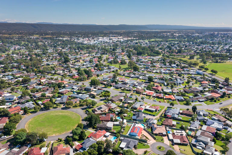 Aerial view of South Penrith