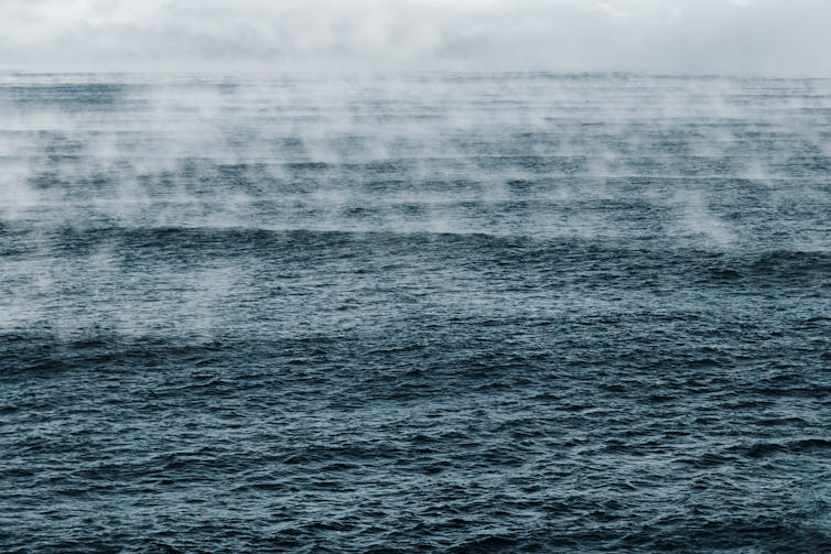 evaporation off ocean