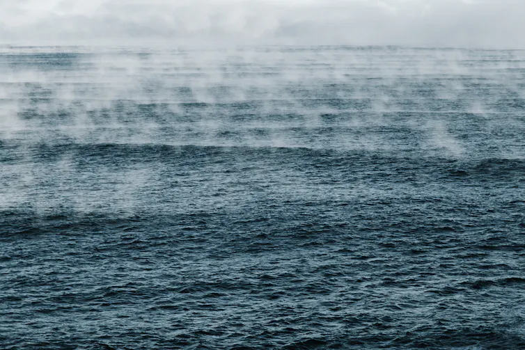 evaporation off ocean