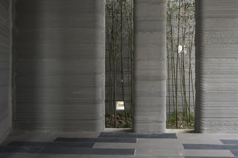 Interior of 3D printed building