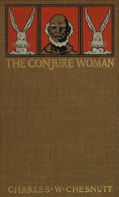 Book cover with elderly Black man and two rabbits.