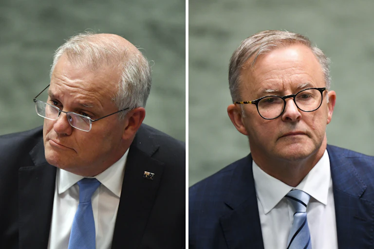 Scott Morrison and Anthony Albanese