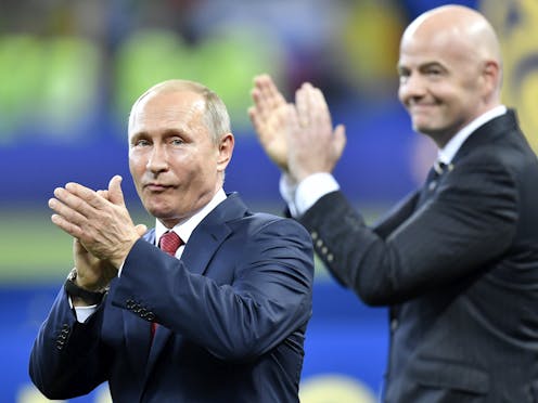 FIFA has finally acted against Russia, but it doesn't undo a long history of cosying up to Putin