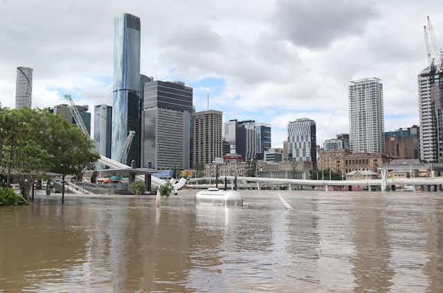 Floods at Brisbane's Southbank