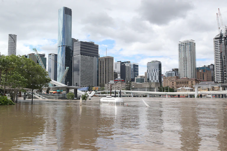 Floods at Brisbane's Southbank