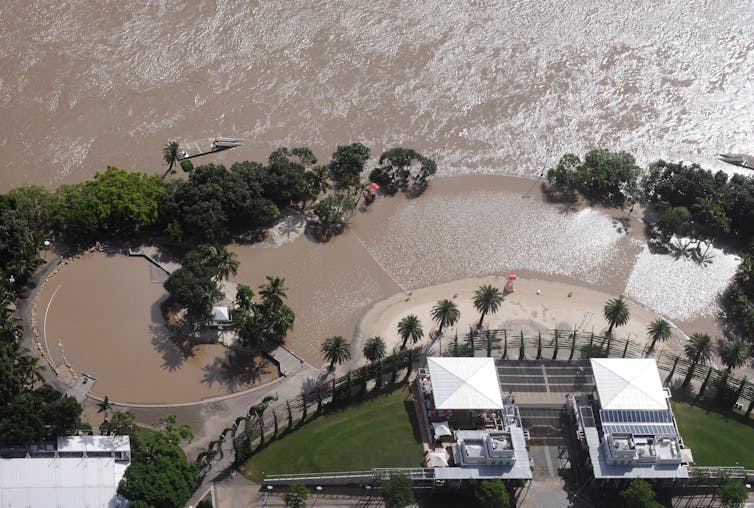 Flooded South Bank