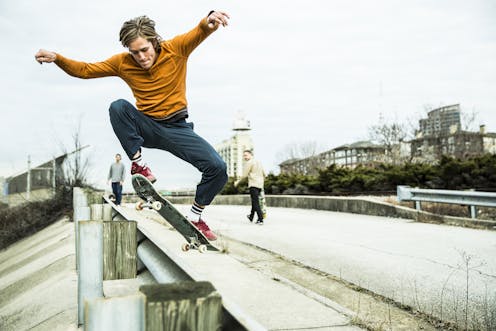 Skateboarding's spiritual side -- skaters find meaning in falls and breaking the monotony of urban life