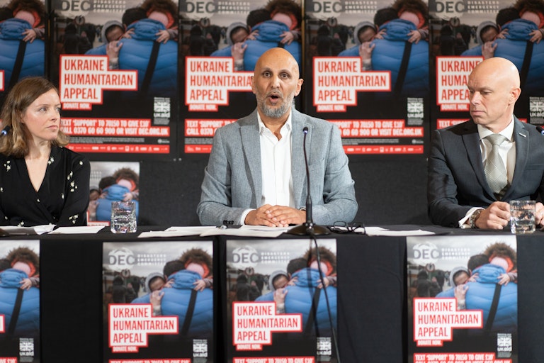 An appeal for donations to help fleeing Ukrainians