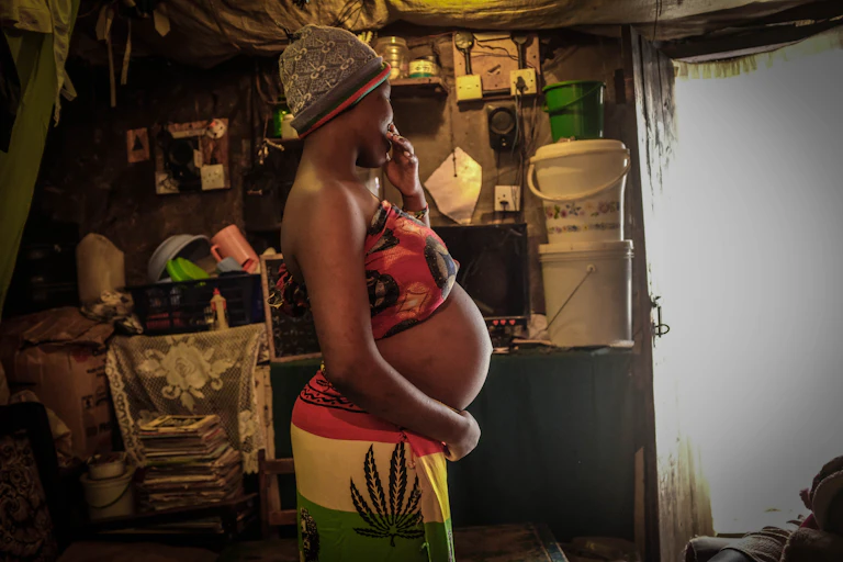 pregnant young woman