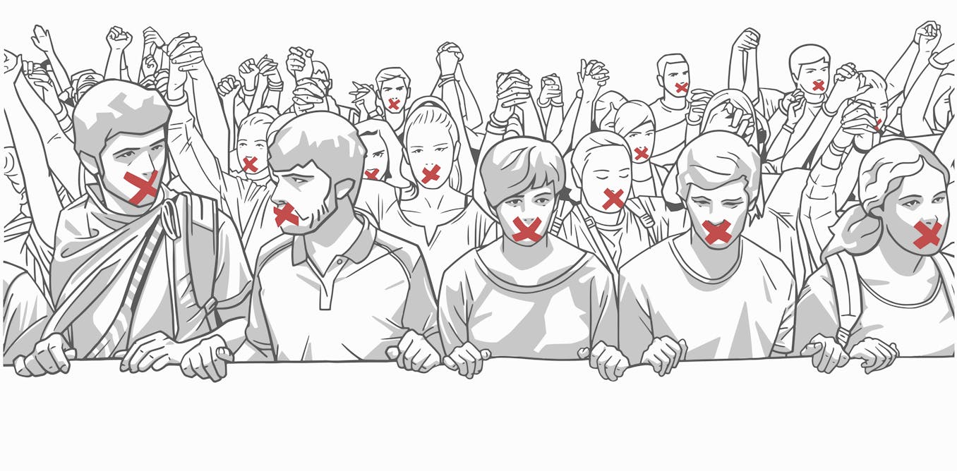 Толпа протестующих иллюстрации