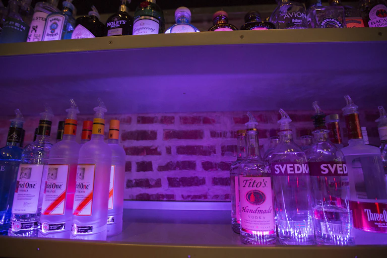 Shelves emptied of Russian vodka