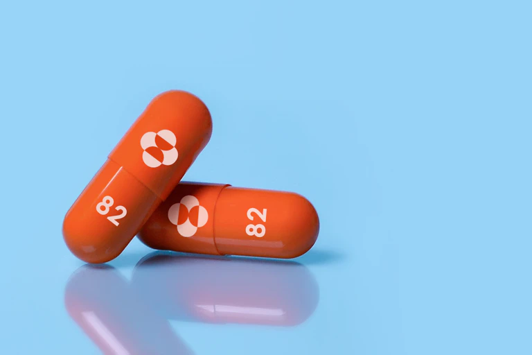 Two capsules of molnupiravir