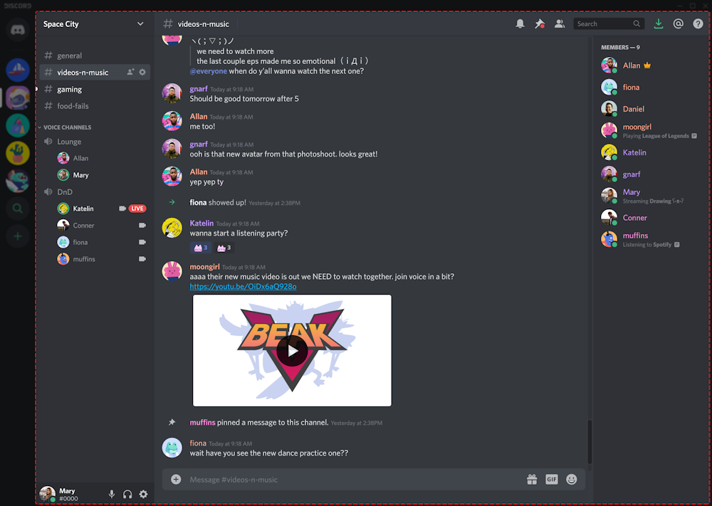 Whole log getting discord chat Can I