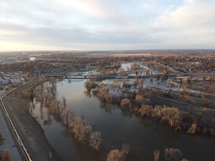 Flooding in Grand Forks, British Columbia