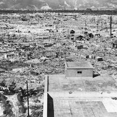 Vue du centre d’Hiroshima, rasé par l’explosion