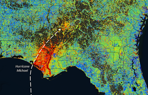 How a hurricane fueled wildfires in the Florida Panhandle