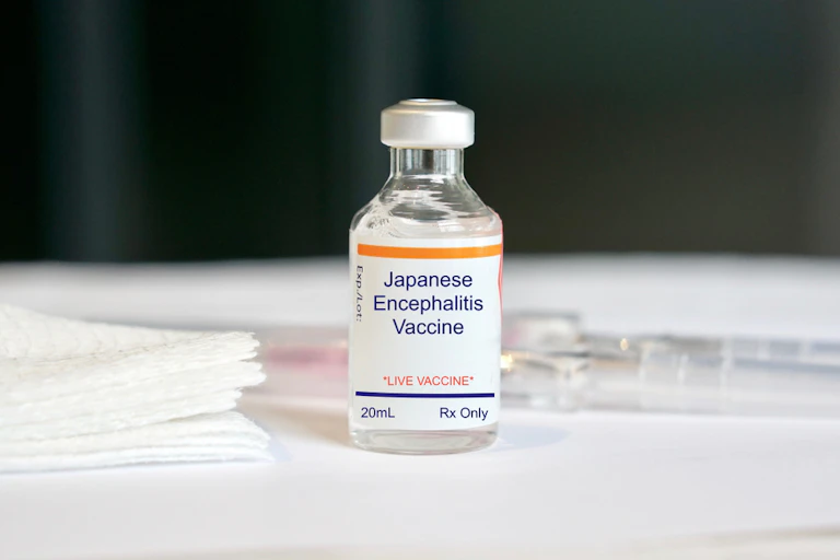 Vial of Japanese encephalitis vaccine