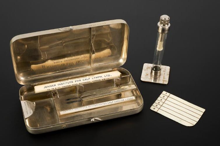 A smallpox vaccination set from the early 20th century