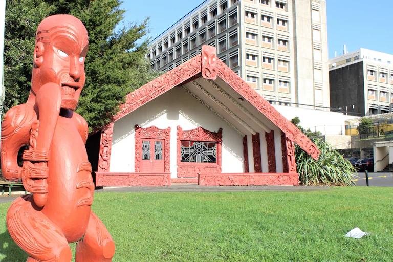 Maori meeting hall on the University of Auckland campus