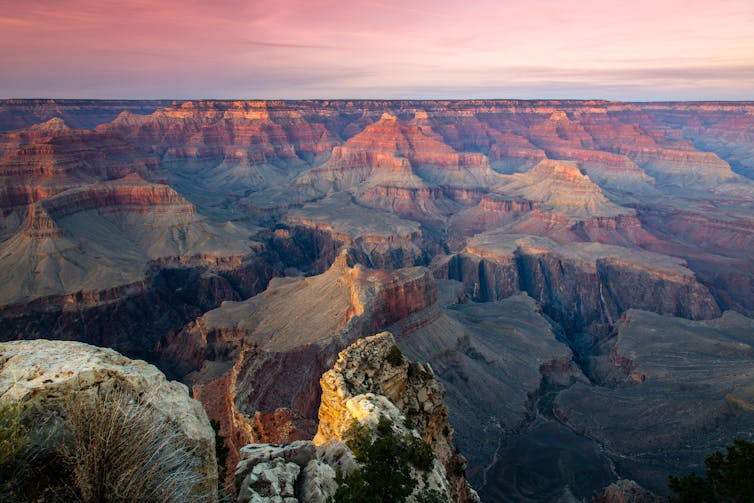 View of a canyon.