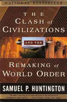 A book cover of the clash of civilizations