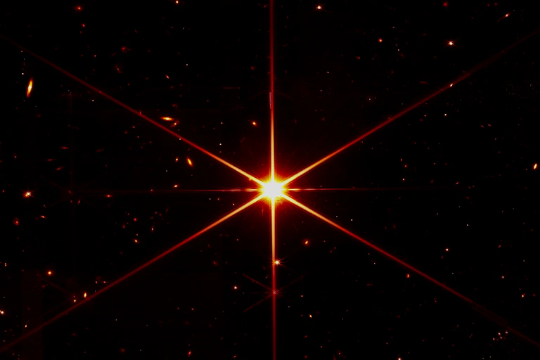 Image of star taken by NASA's James Webb Space Telescope
