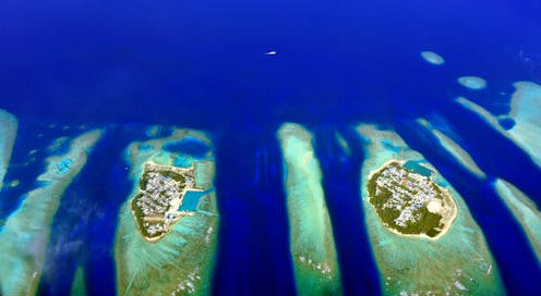 Las islas de coral, amenazadas por la subida del nivel del mar debida al cambio climático