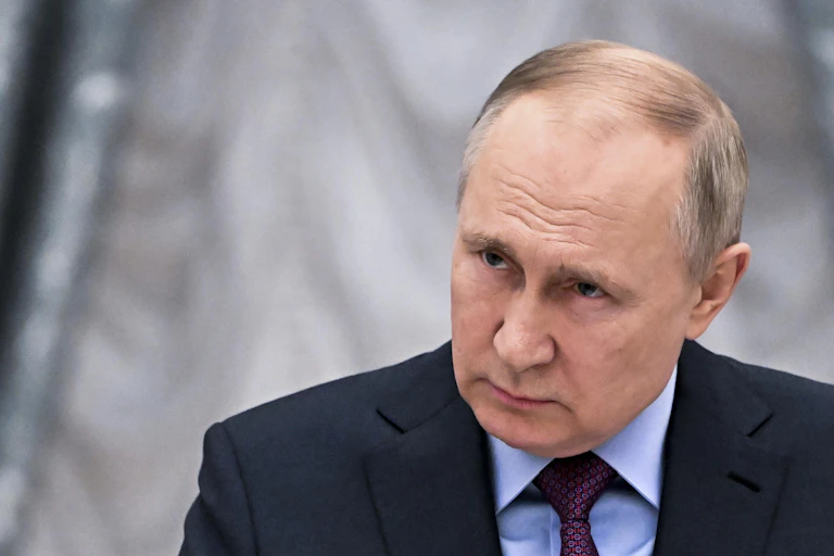 Close up of Vladimir Putin