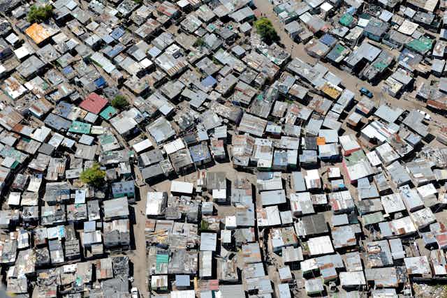 Informal settlement viewed from above