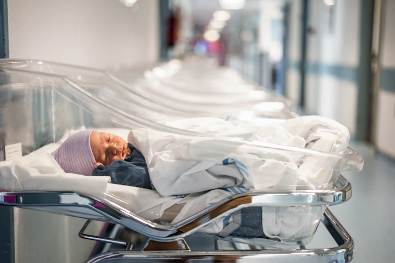 Newborn baby in hospital