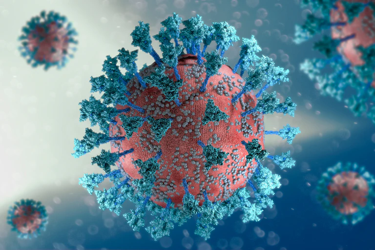 Illustration of the coronavirus SARS-CoV-2