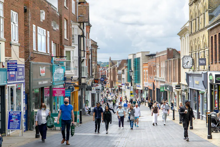 A shopping street