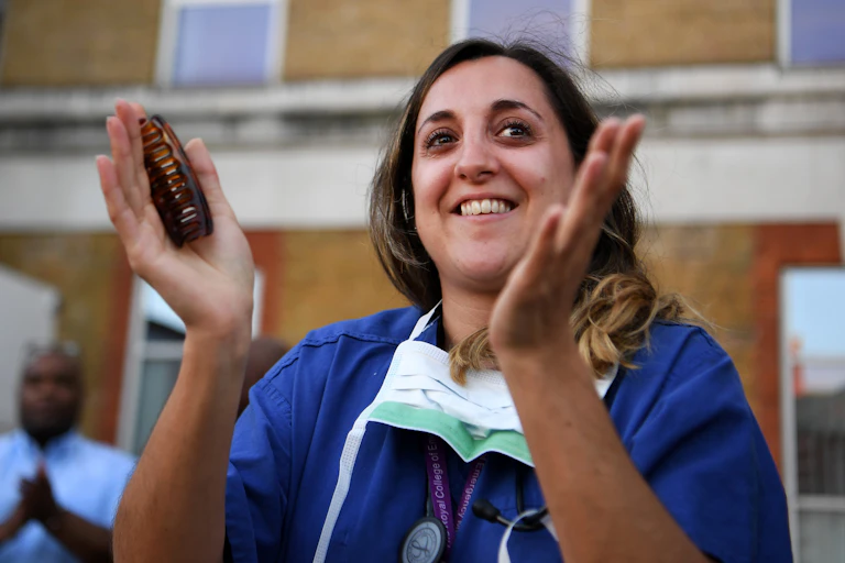 An NHS nurse