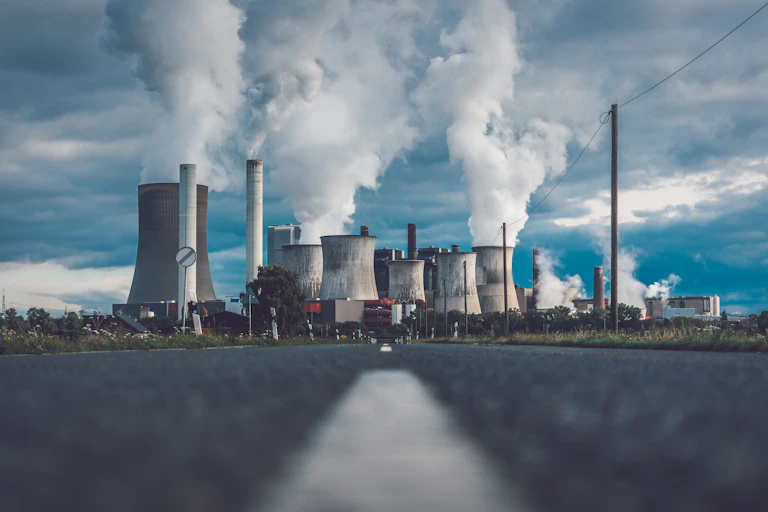 Power plant with steam