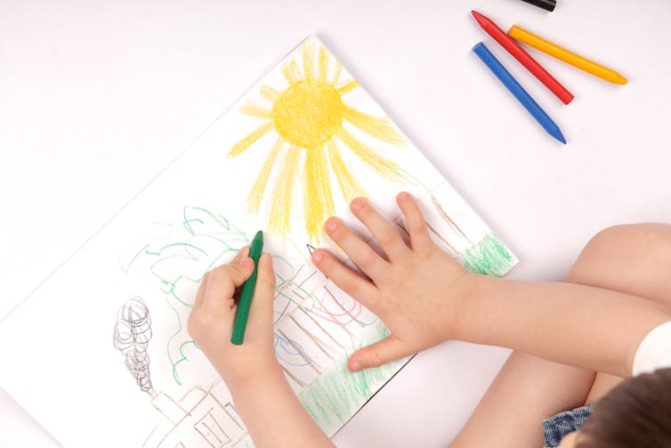 Script Kids Drawing Want to improve your kids’ writing? Let them draw