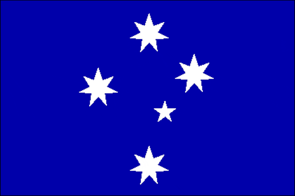 The Crux of the with a new Australian flag