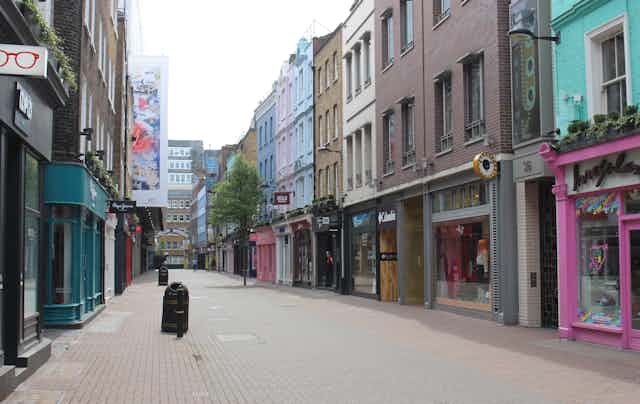 A street in London during lockdown