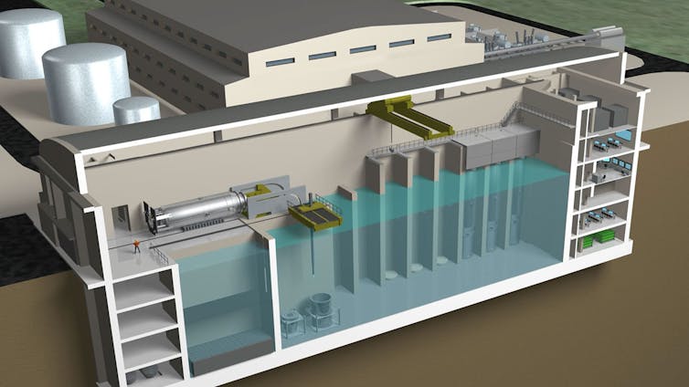 artist impression of nuclear reactor