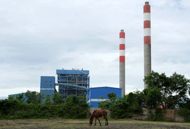 A coal-fired power plant in Jeneponto, South Sulawesi.