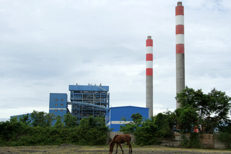 A coal-fired power plant in Jeneponto, South Sulawesi.
