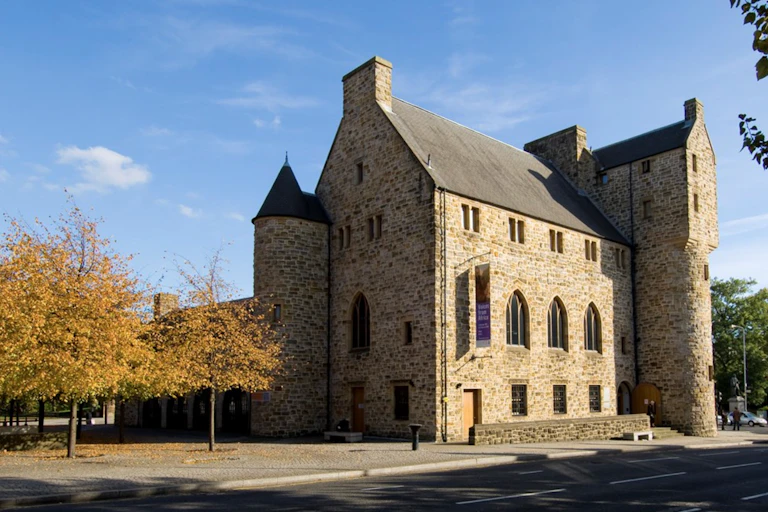 St Mungo museum of religion in Glasgow on a sunny autumn day.