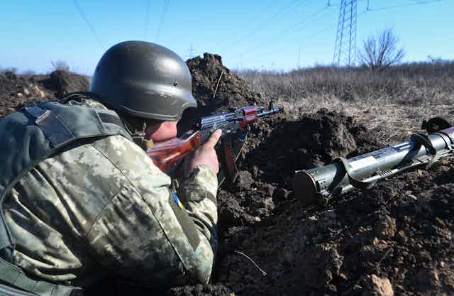 Image of a Ukrainian solider.