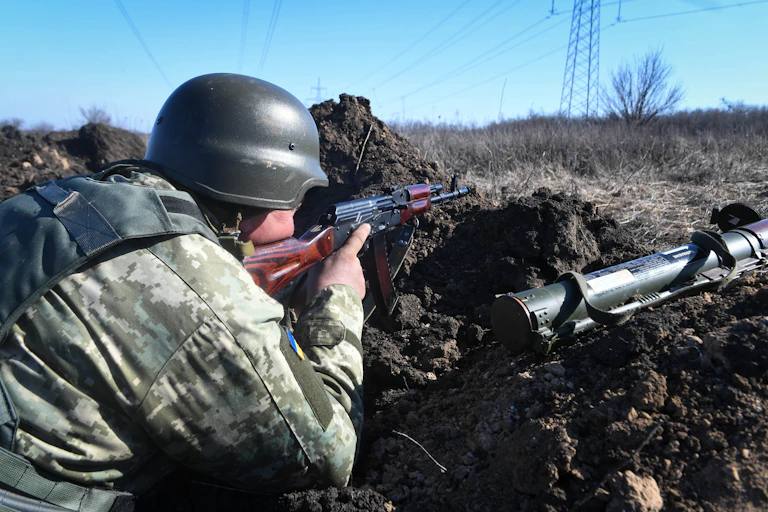 Image of a Ukrainian solider.