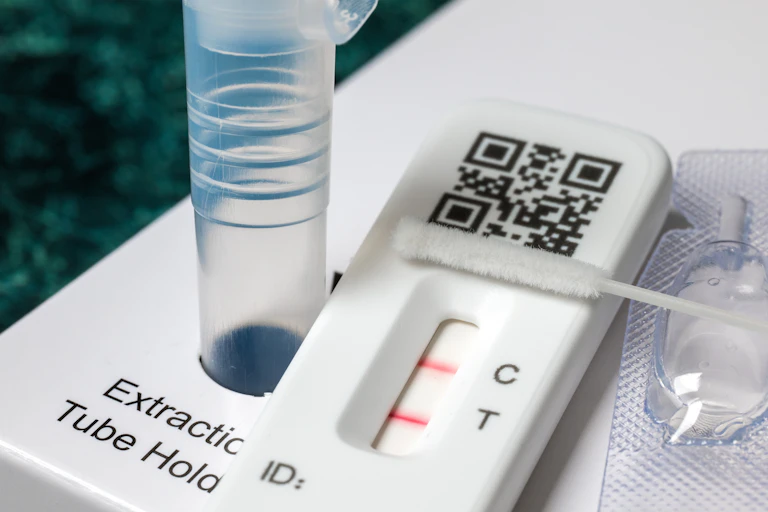 A positive COVID lateral flow test