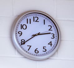 a clock on a wall