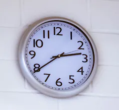 a clock on a wall