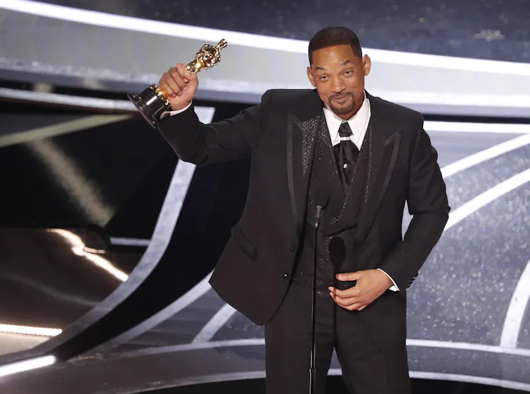 Will Smith con su estatuilla