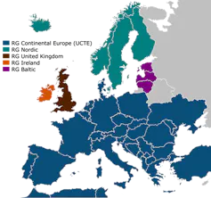 map of Europe with countries coloured in