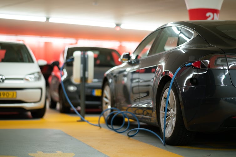 Electric vehicle sales are growing quickly. Michael Fousert/Unsplash